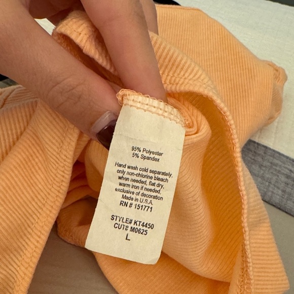 Strappy pink coral ribbed Bodysuit - Picture 7 of 7